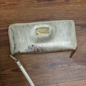 Michael Kors Metallic Gold Clutch